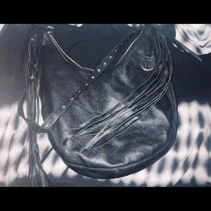 Black Michael Kors fringe bag